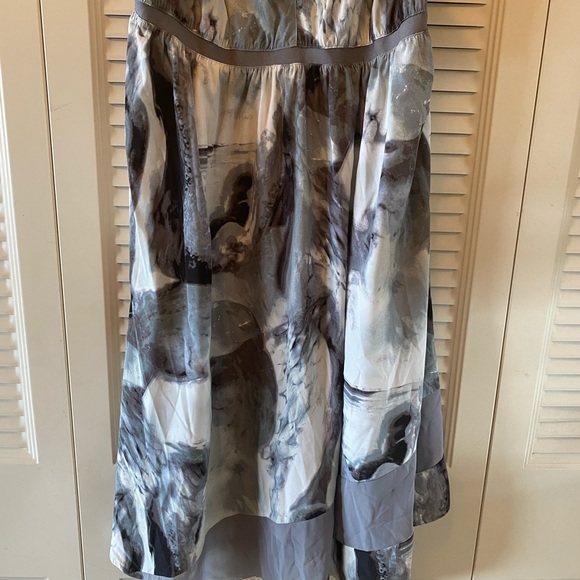 Vera wang spaghetti string and satin asymmertrical band at bottom - Picture 2 of 6